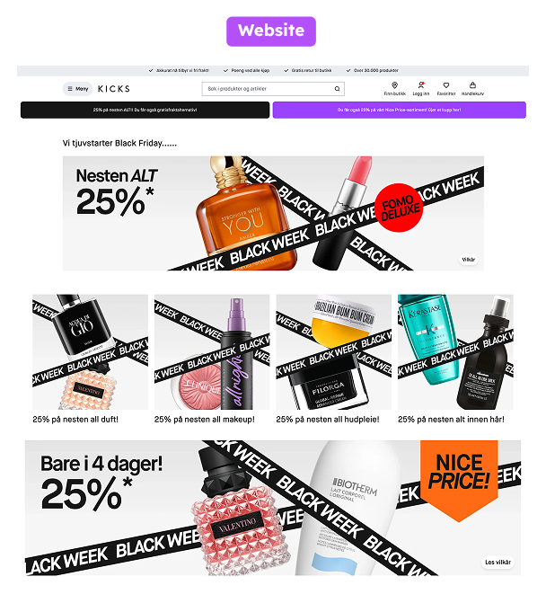 Black Friday feel that matches their entire ecosystem